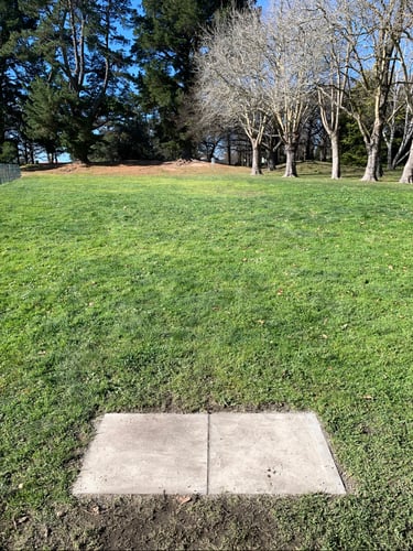 Hole 1 tee pad 