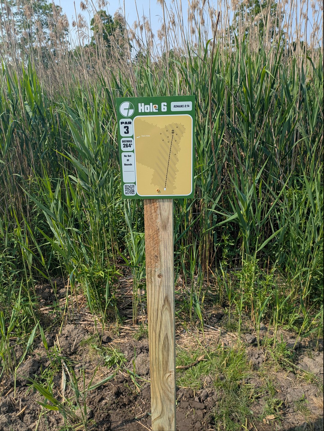 Hole 6 tee sign