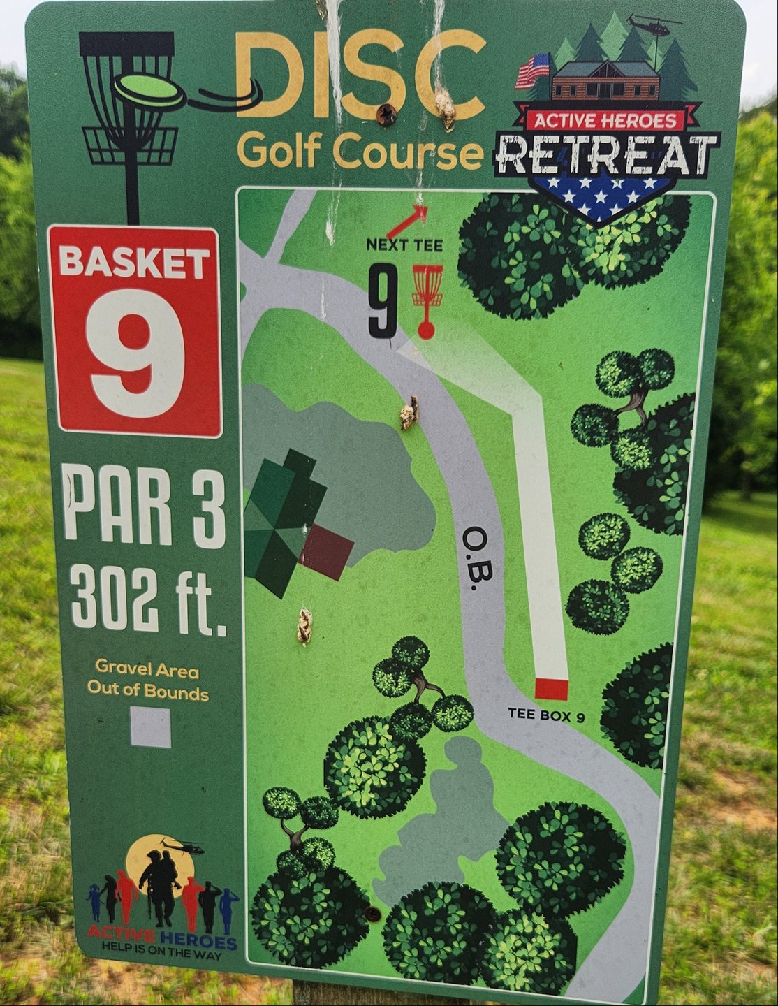 302 ft PAR 3
OB - Gravel 