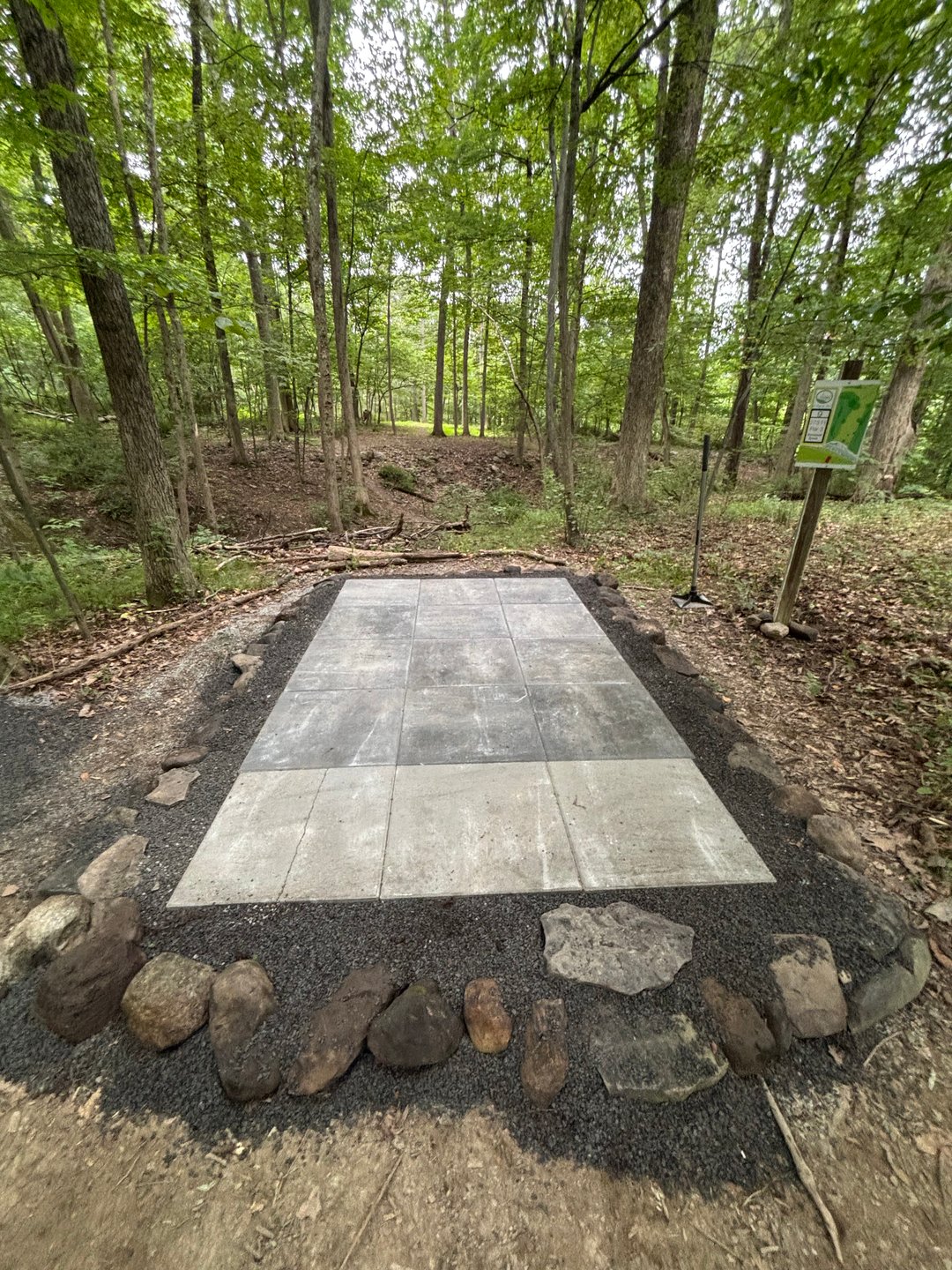 Hole 9 new pad
