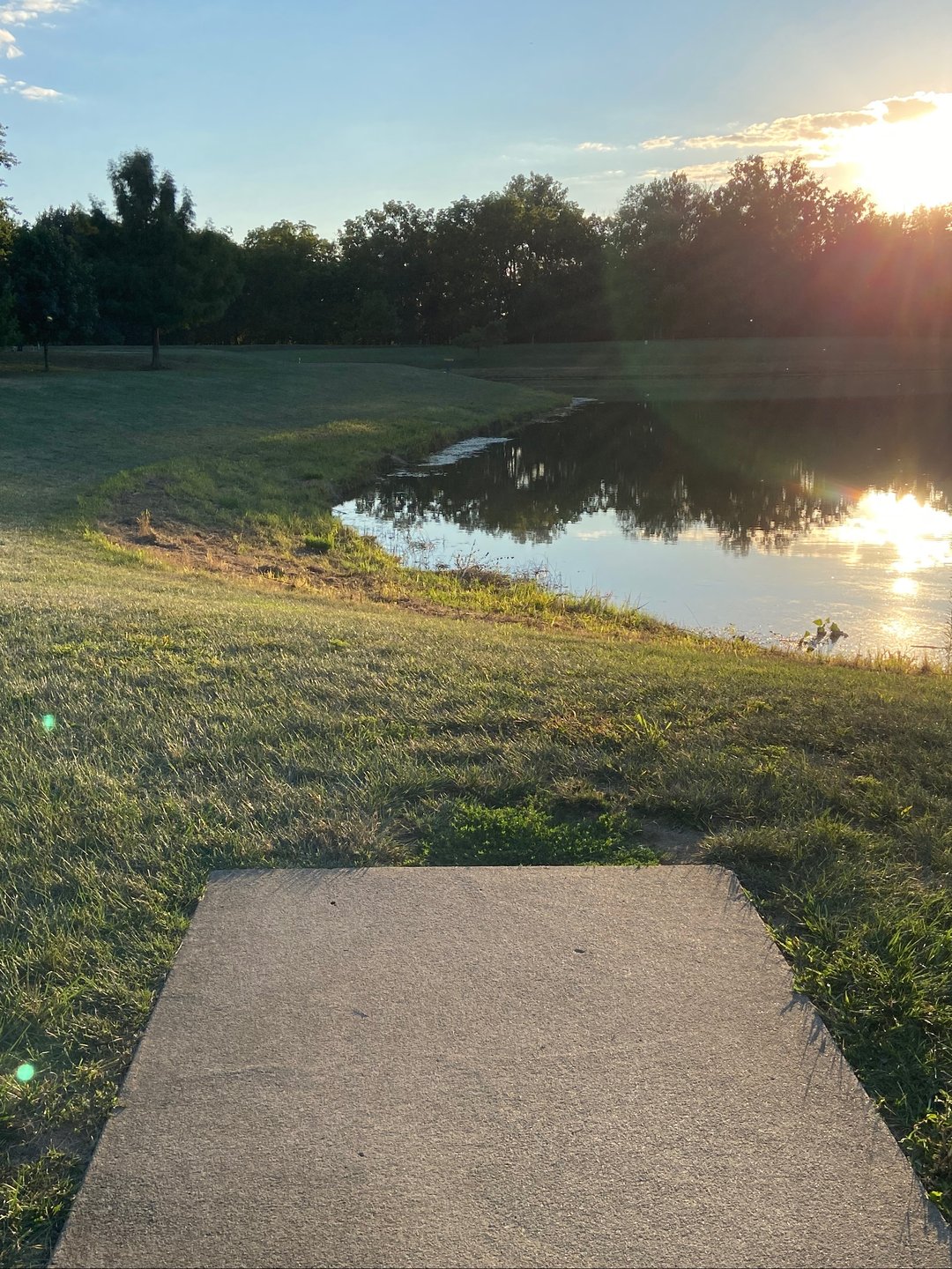 Hope 1. Basket right by the pond. 
