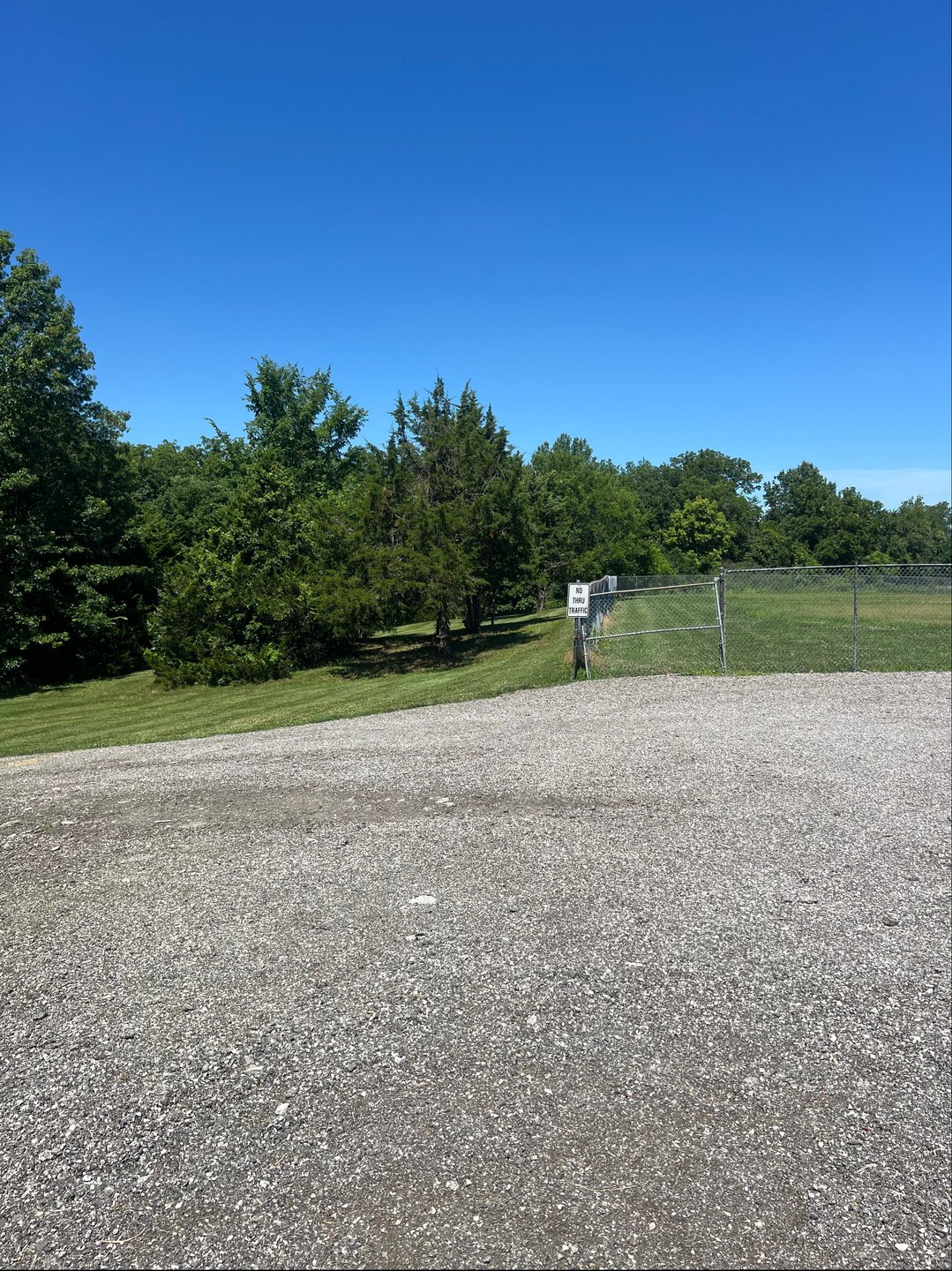 Hole #7 standing on tee pad facing fairway 