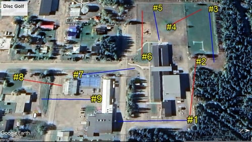 Course map from Village of Mayo Recreation