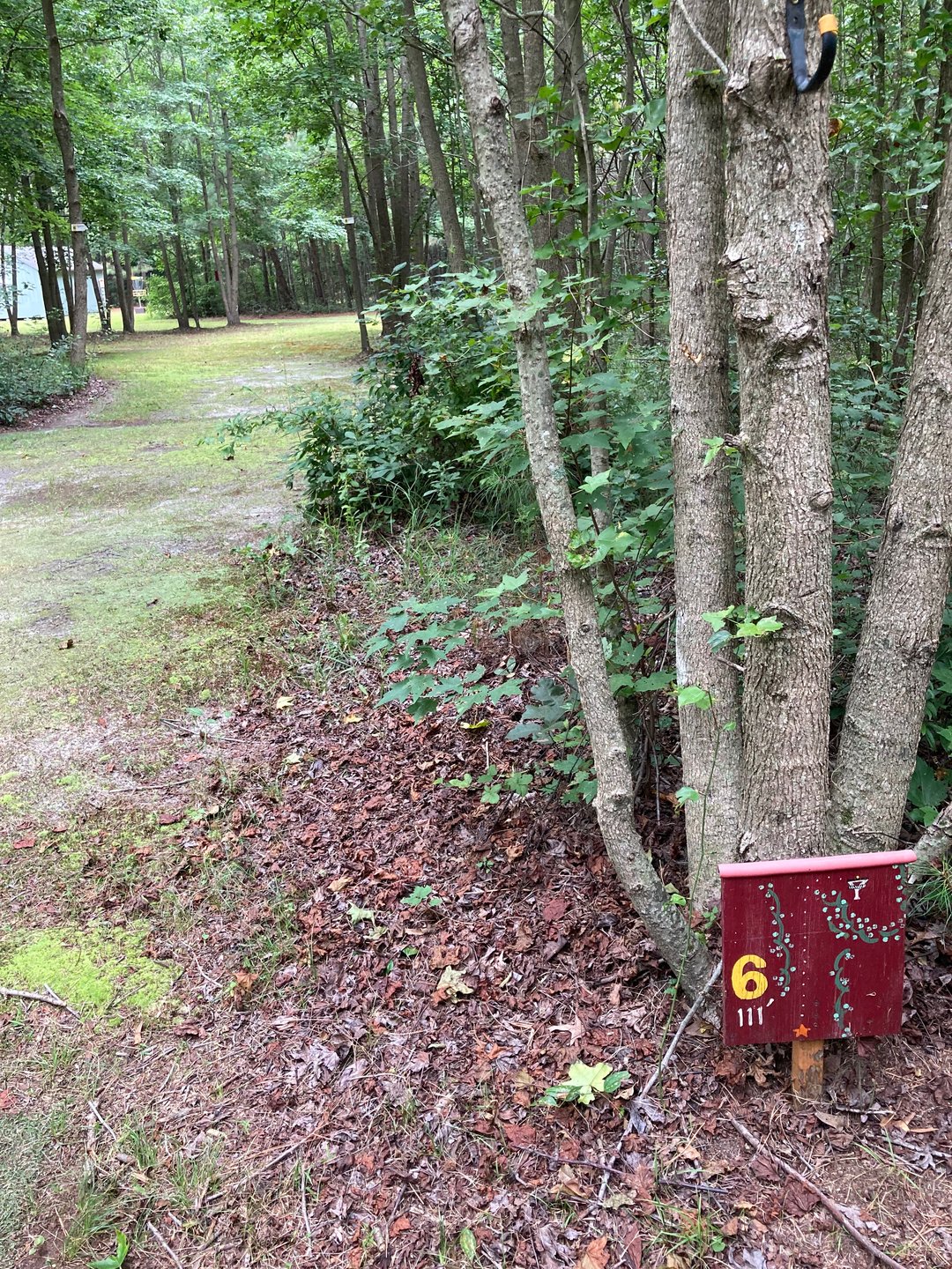 Hole 6 tee sign 