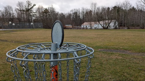 Basket for Hole 2 looking back toward Tee 2