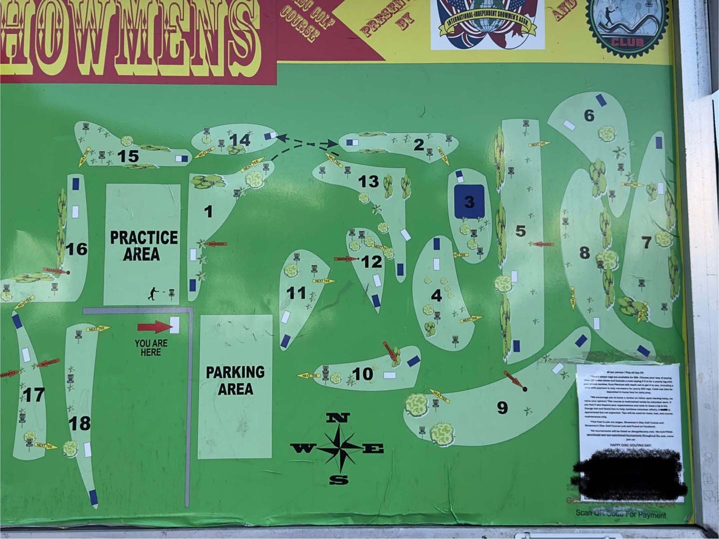 Course map area 