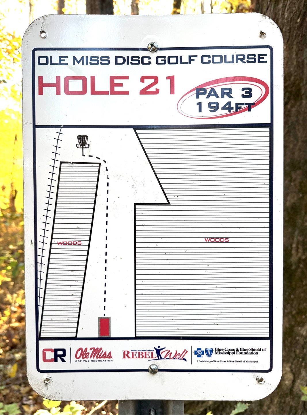 Hole 21 Sign