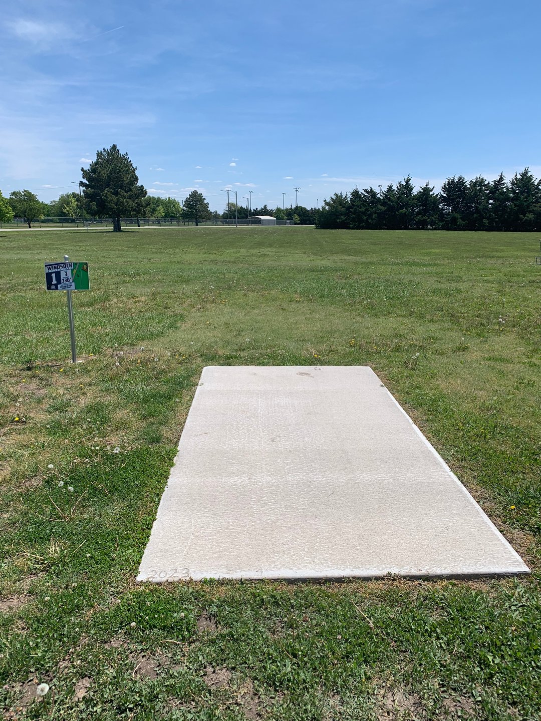 Hole 1 tee.