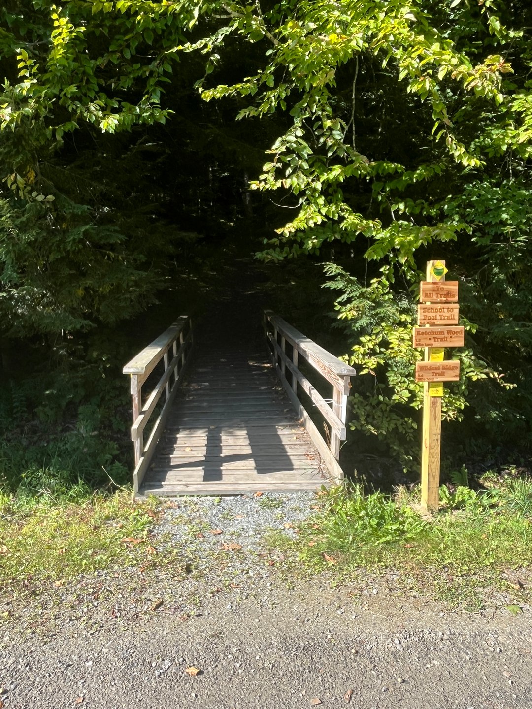Entrance to Course behind school playground.