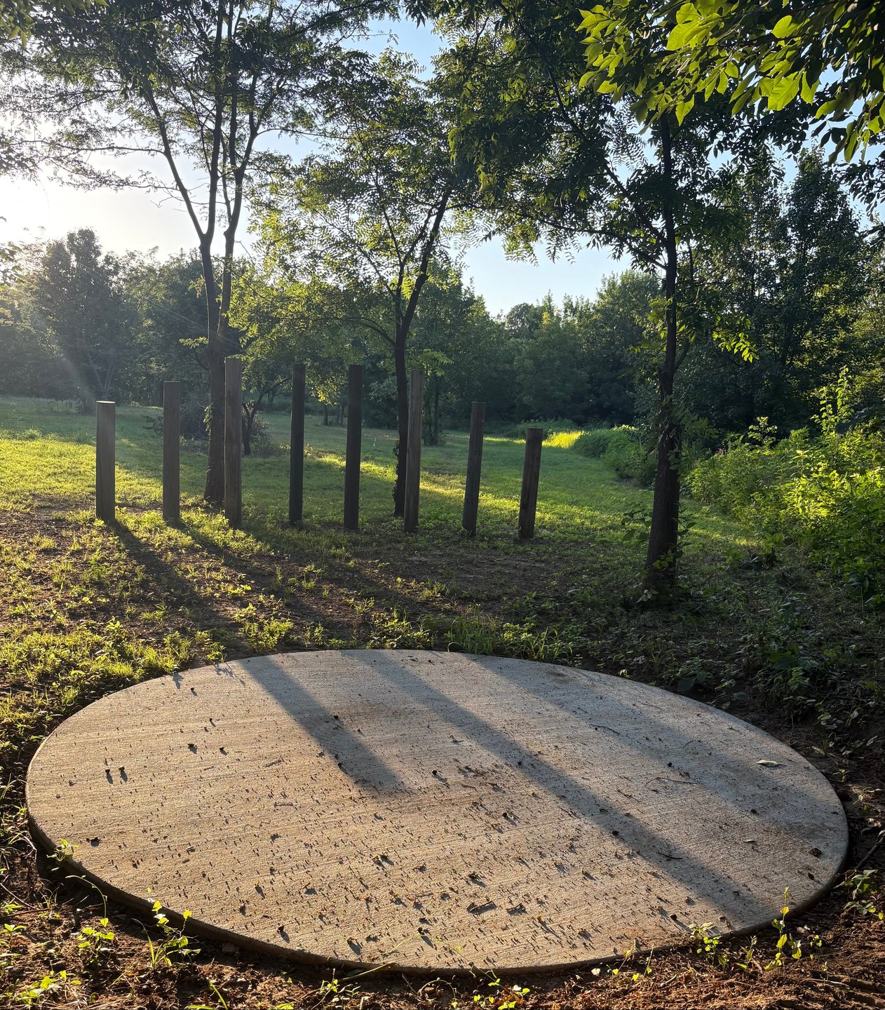 Circle pad allowing for multiple run up angles. 