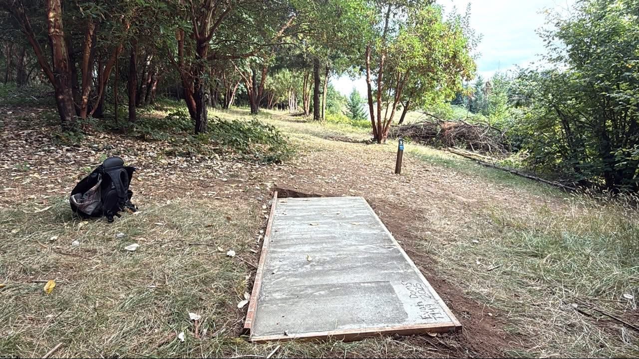 New T pad on hole 9 as of July 21, 2025
