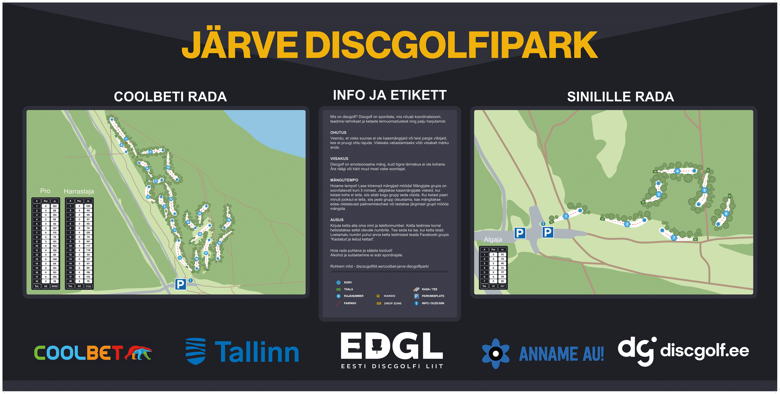 Järve Discgolfpark in Tallinn, Estonia.