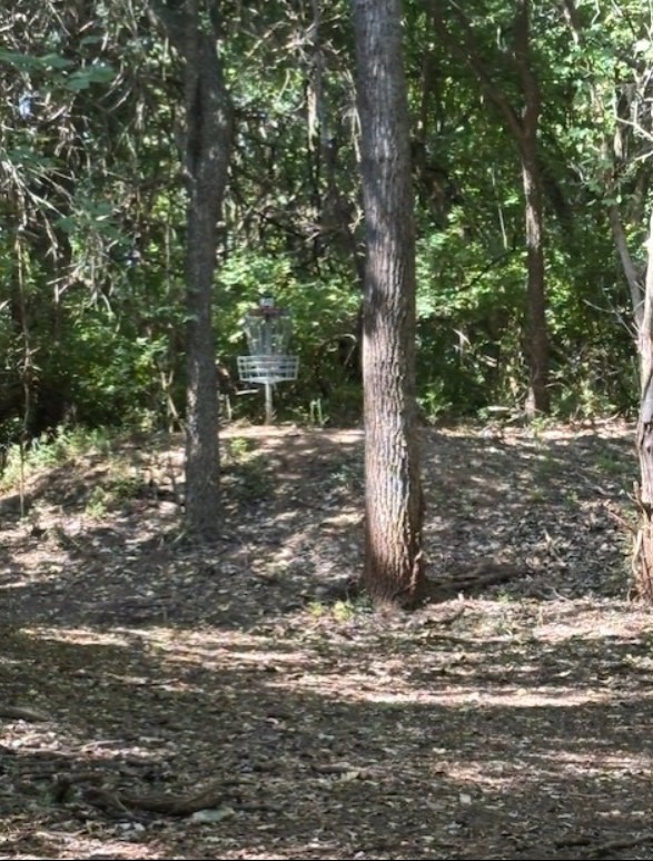 Blue 12, located on 10' ridge, with drop beyond.