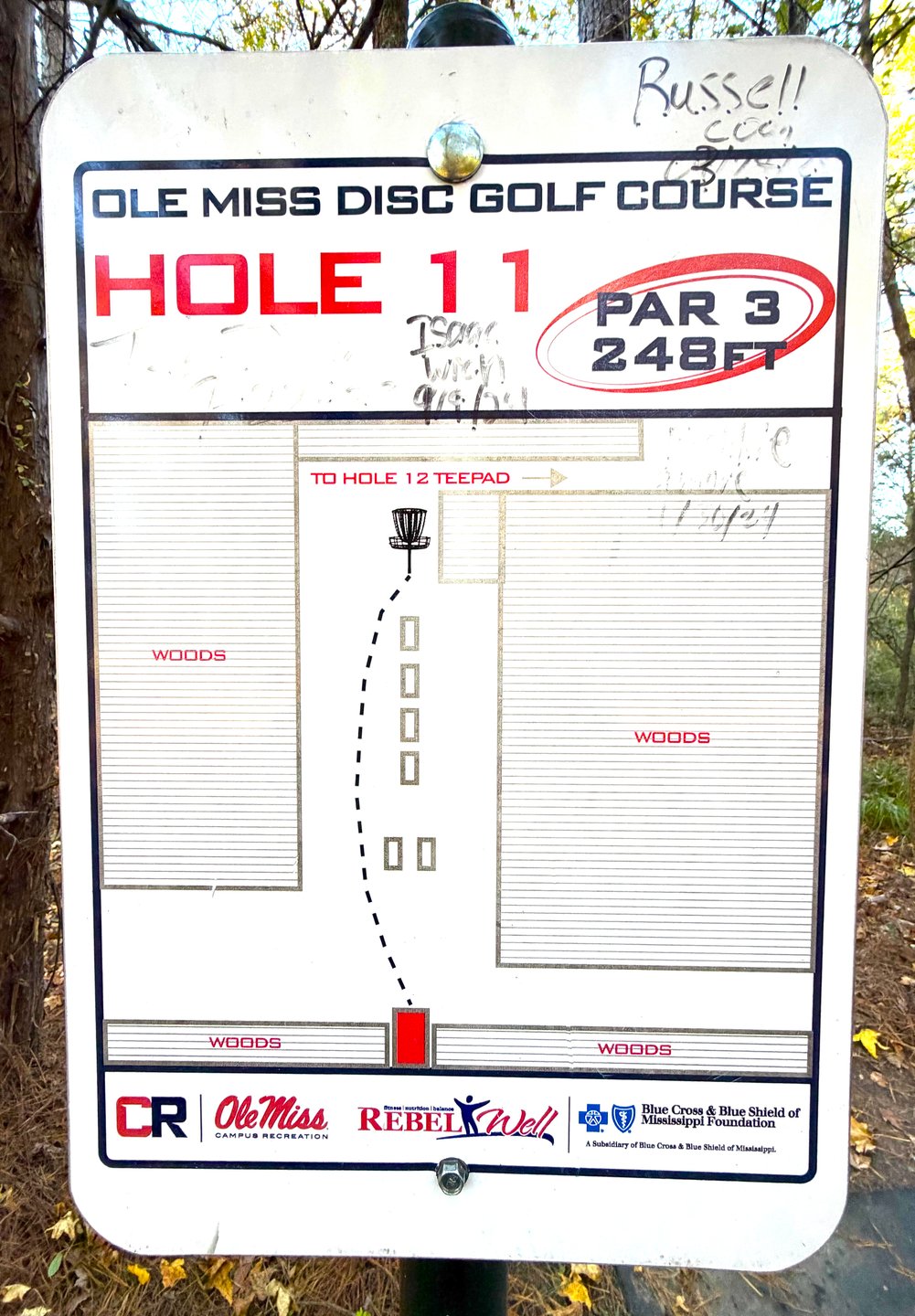 Hole 11 Sign