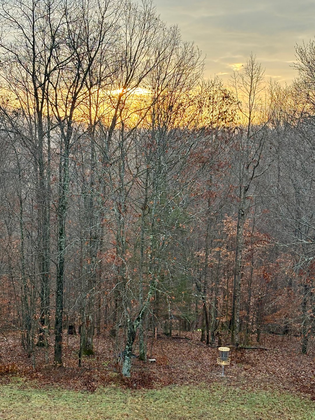 Scenic sunrise view of redesigned hole 1