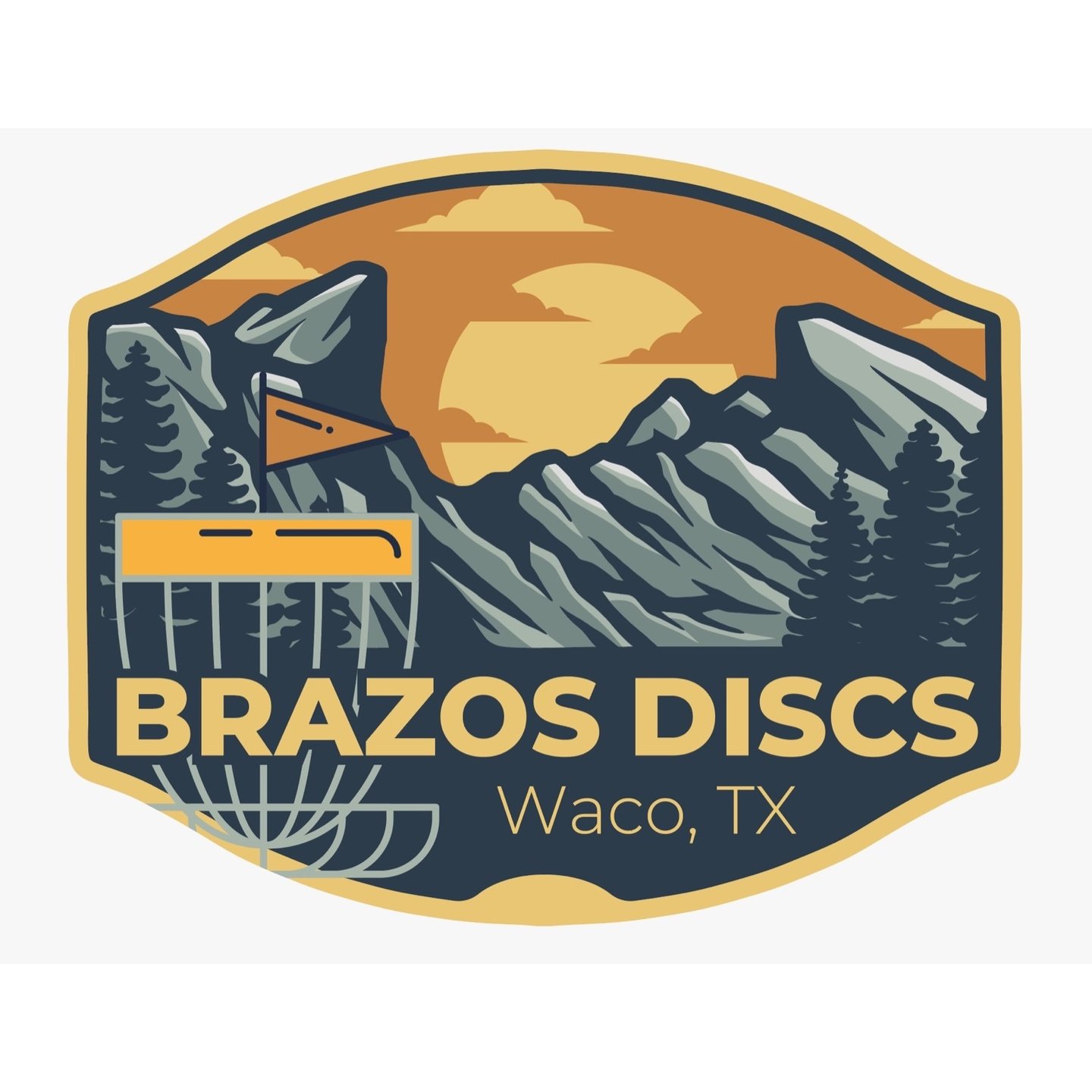 Brazos Discs @ 1854 Mercantile logo