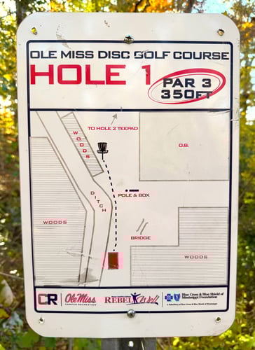 Hole 1 Sign