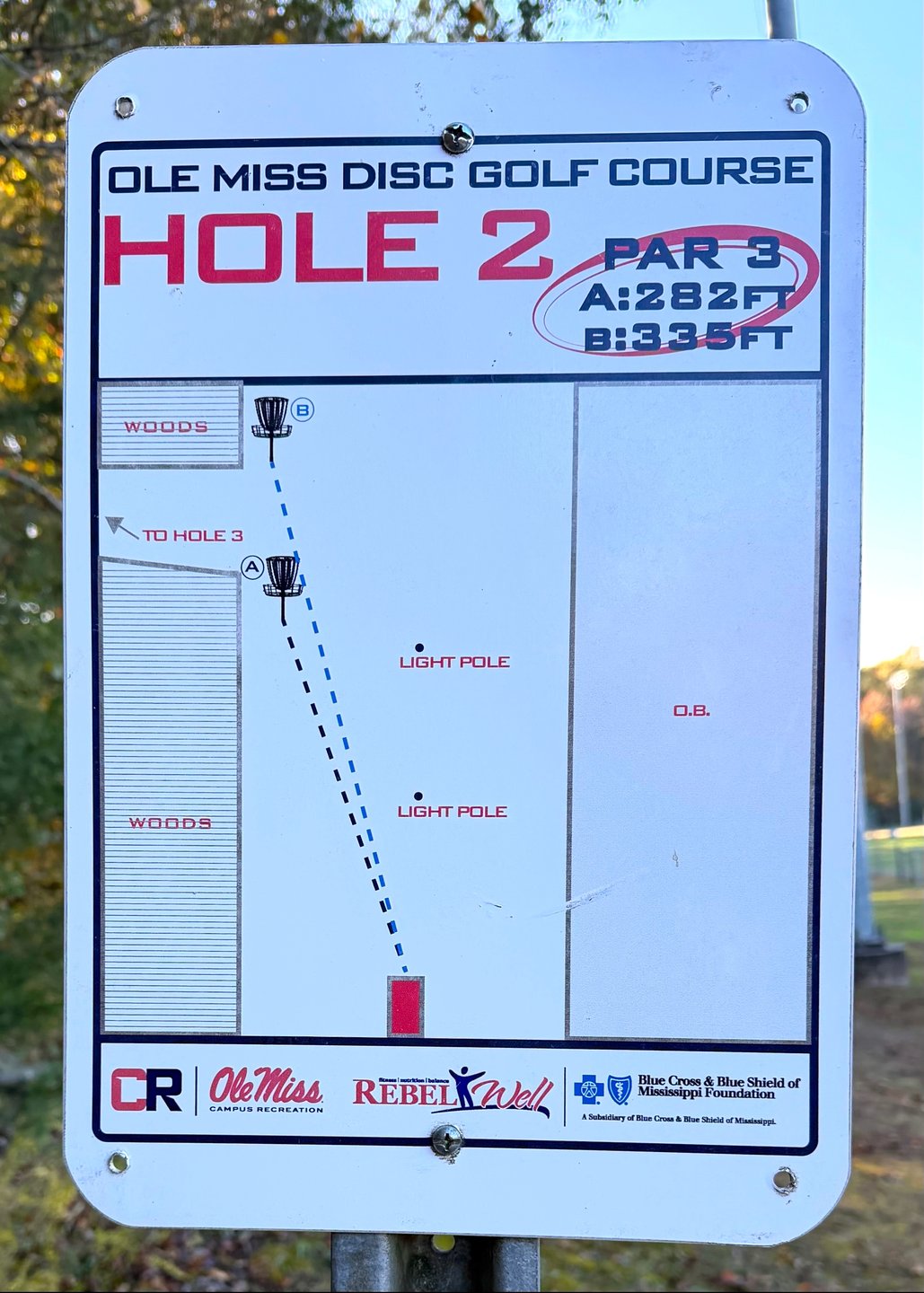 Hole 2 Sign