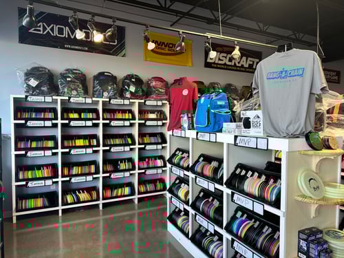 Front view of discs selection