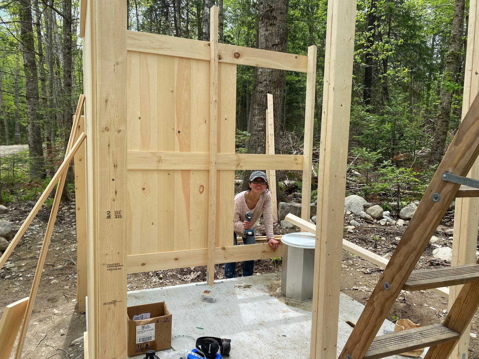 We recently built two park style bathrooms
