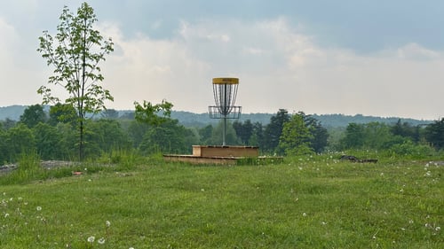 Hole 3 basket with a view.