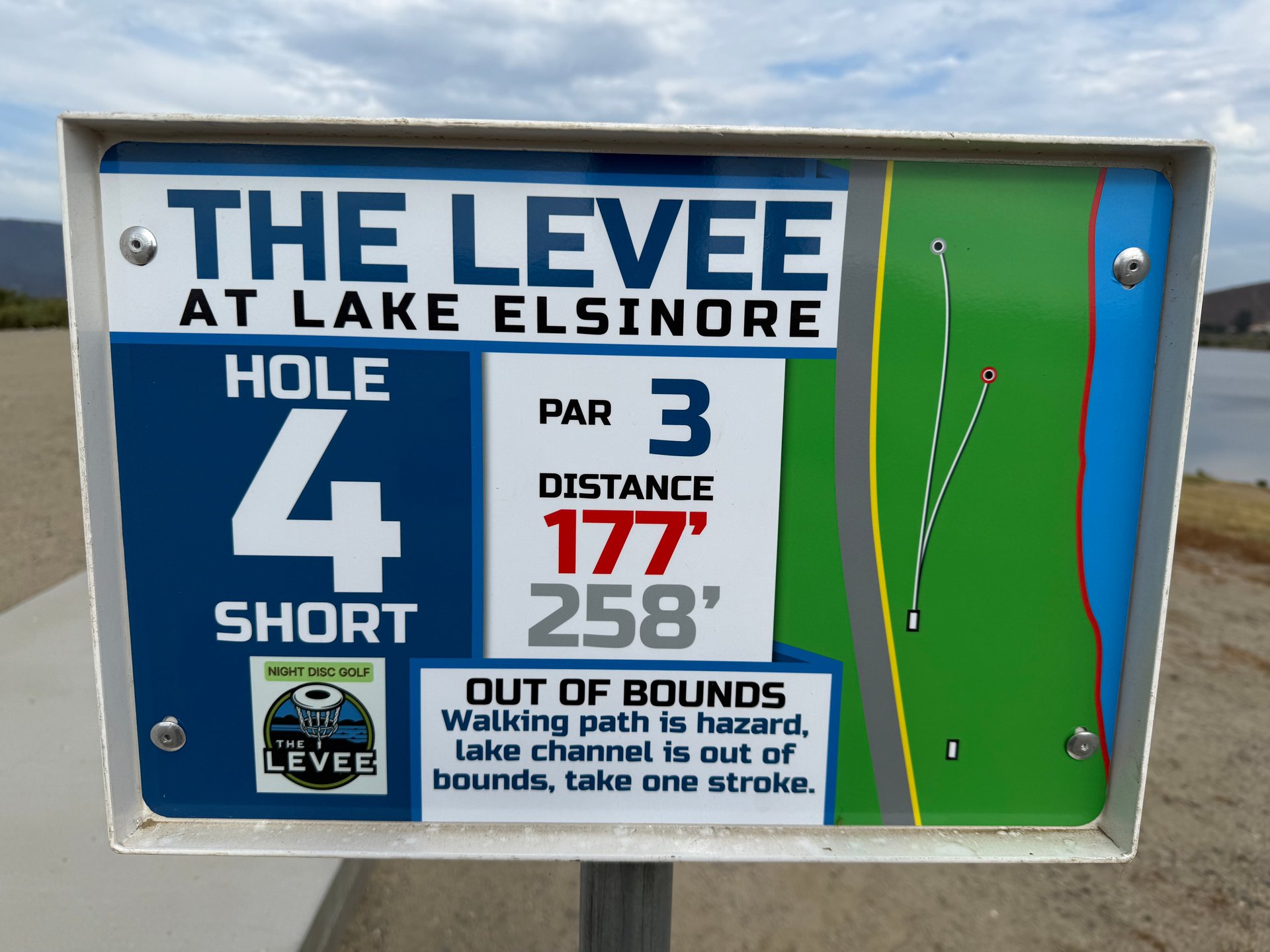 HOLE 4 SHORT TEE PAD, BASKETS A & B TARGETS