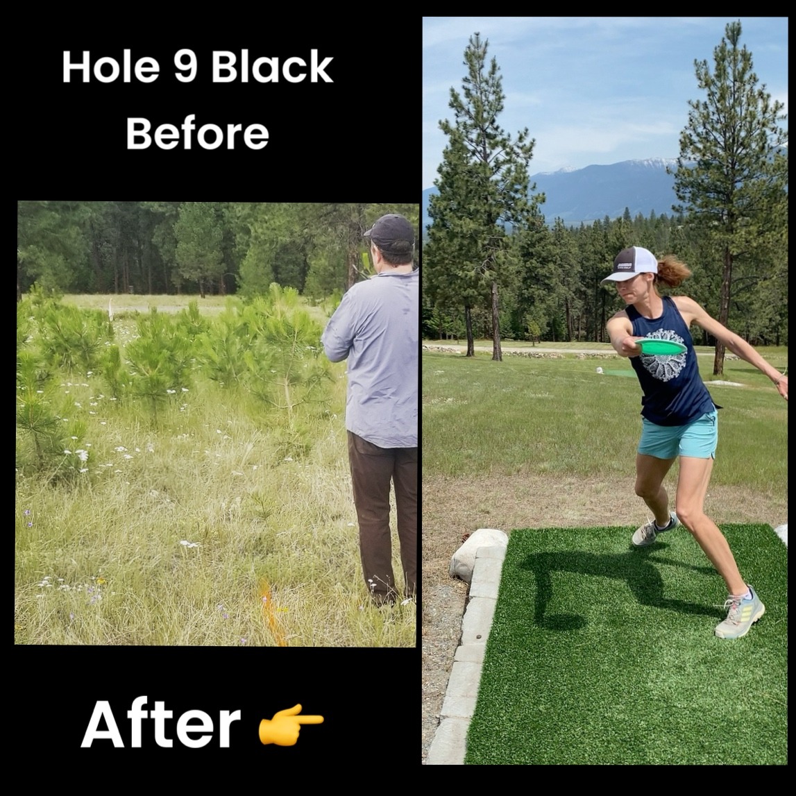 Me specking out the hole Day 1 - Julianna Korver Ripping one