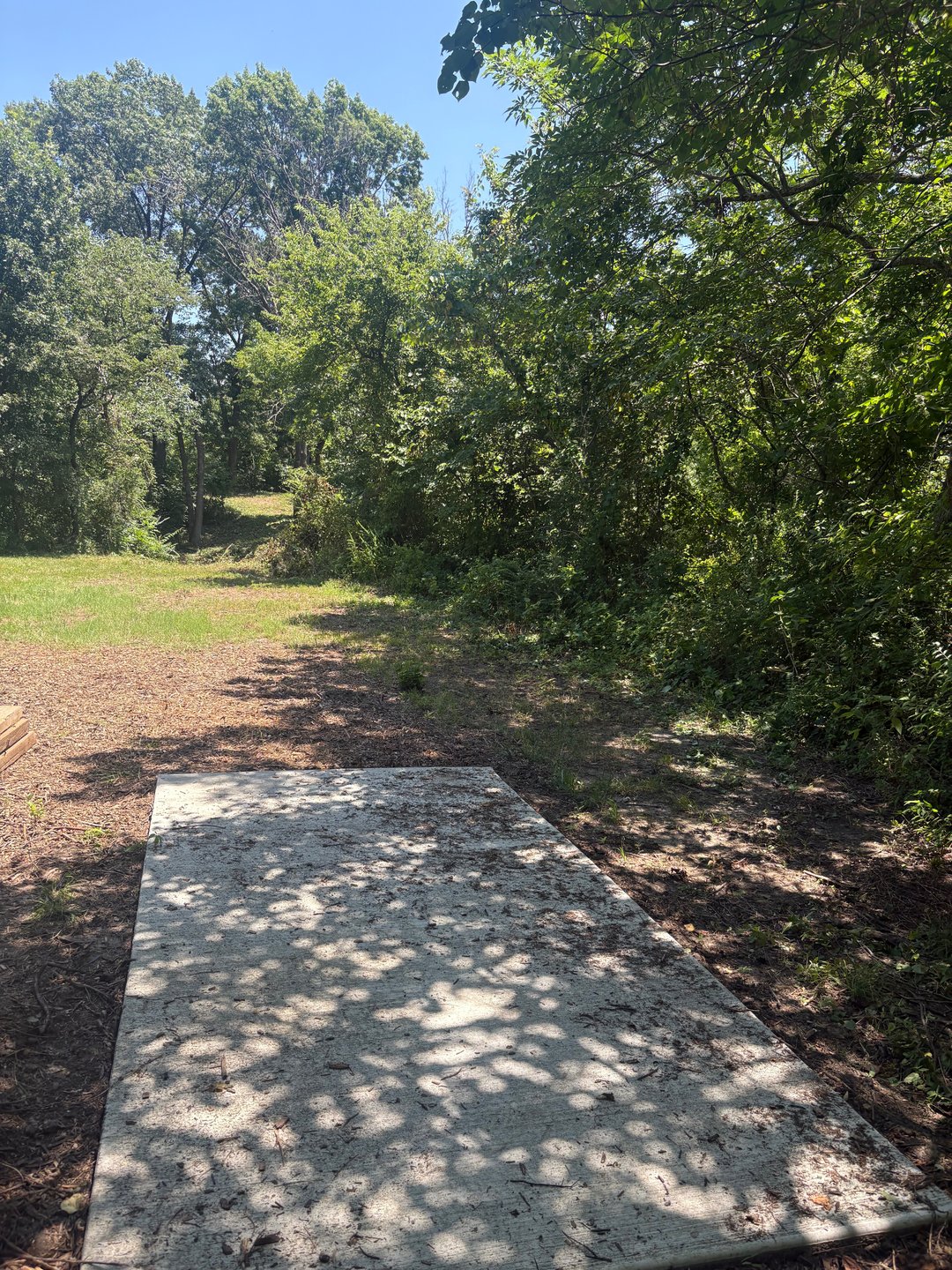 Who knew 190' could make you sweat.  Drop off 15' behind the basket, water on the left, right, and deep of the green.  Touch shot defined!
