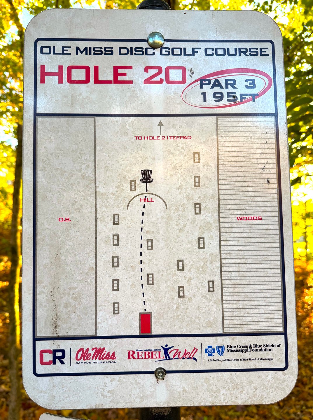 Hole 20 Sign