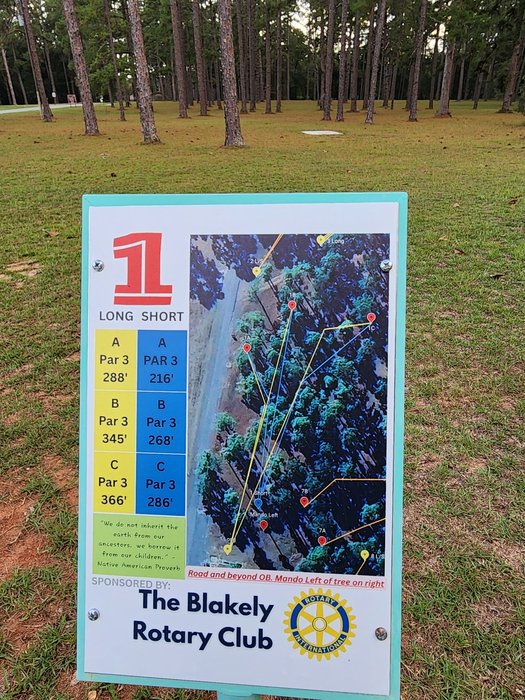 Tee sign