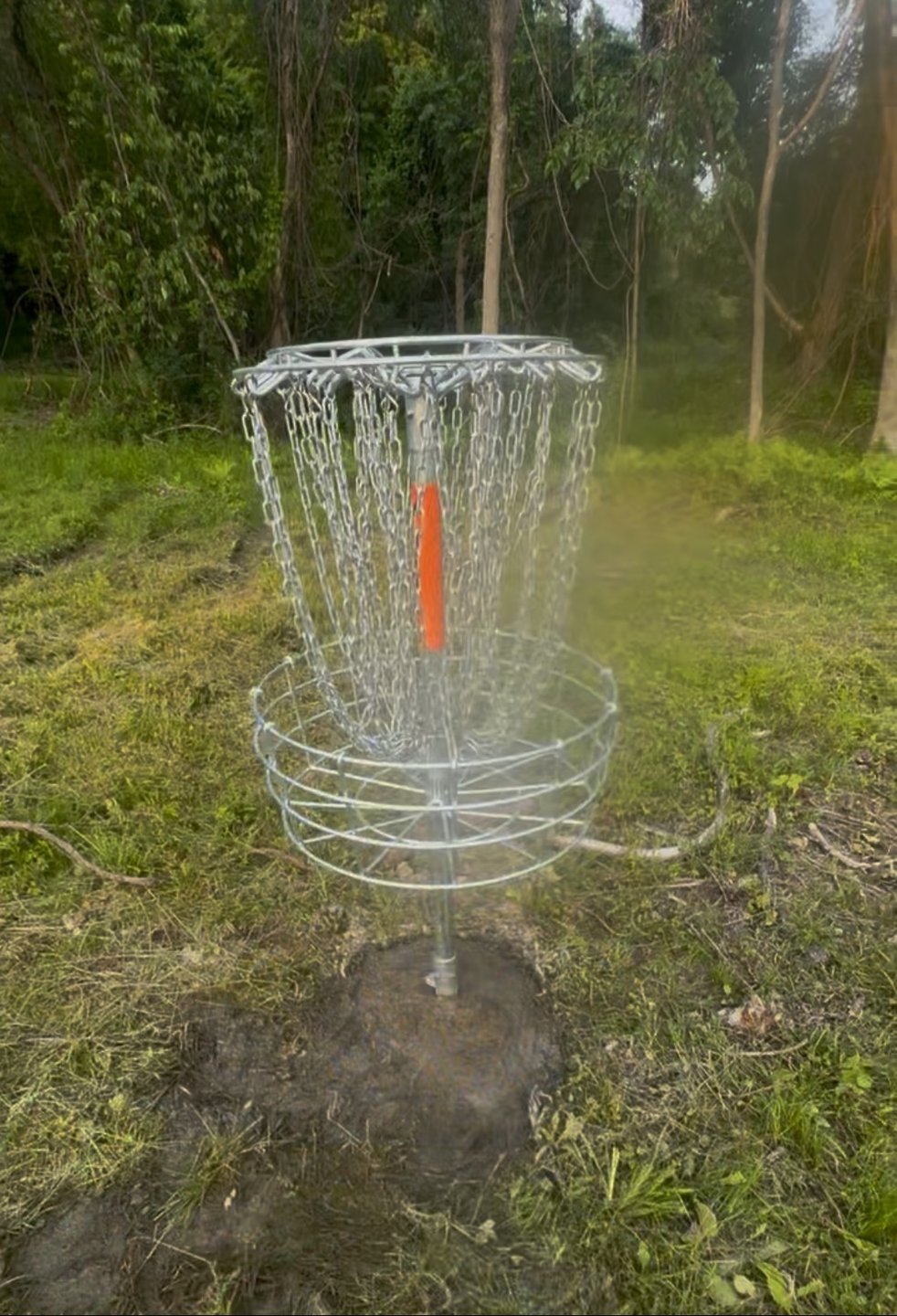 Hole 7 basket weekend layout 
Hole 1 basket weekday layout 