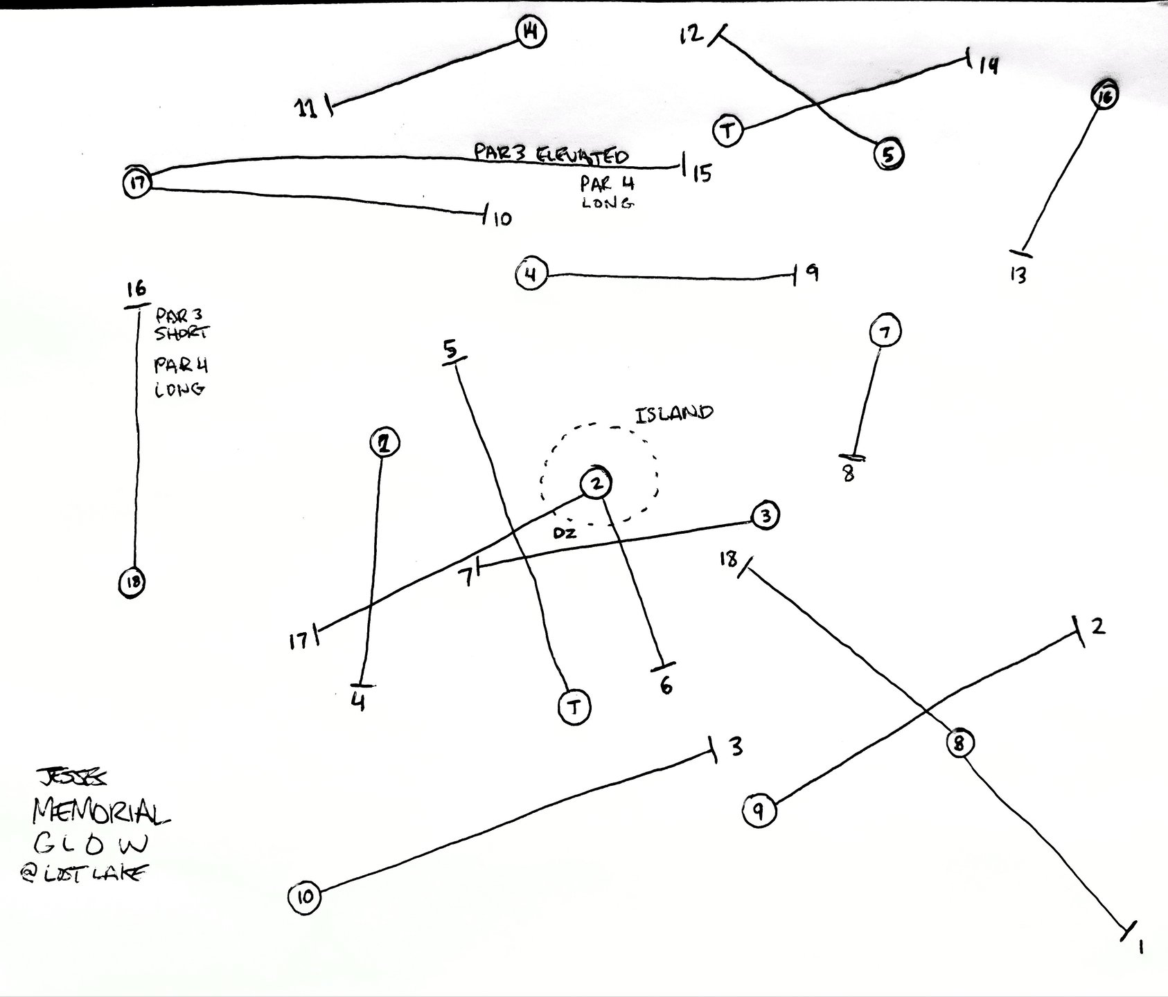Memorial Glow Layout Map