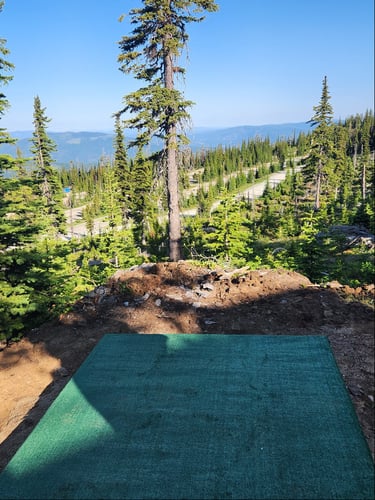 This TPad looks out at the cabinet mountains and Blacktail's Summer campsites