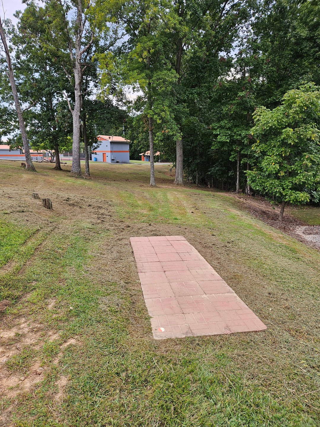 Tee Pad. Basket Straight then Right.