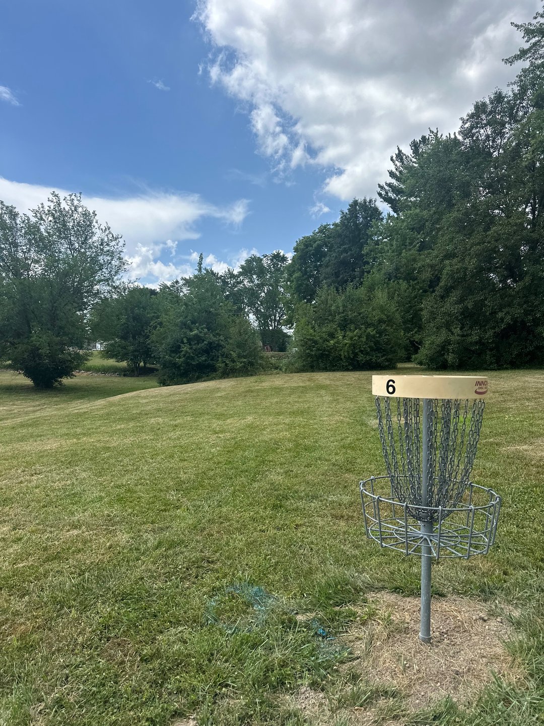Hole 6 looking back towards tee pad 