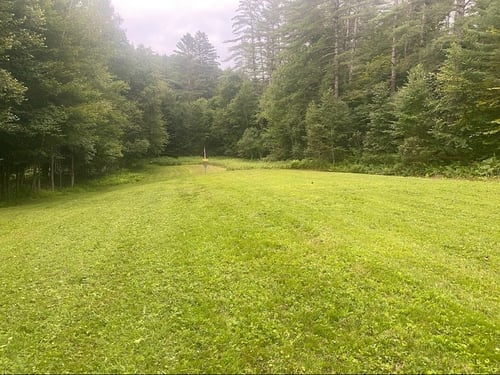 Hole 1 fairway looking at basket
