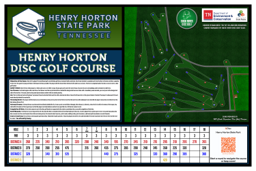 Course Map by HB Clark Signature Disc Golf Course Designs