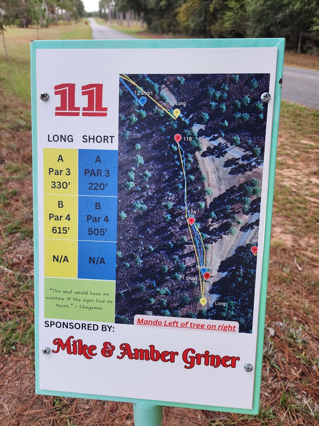 Tee sign