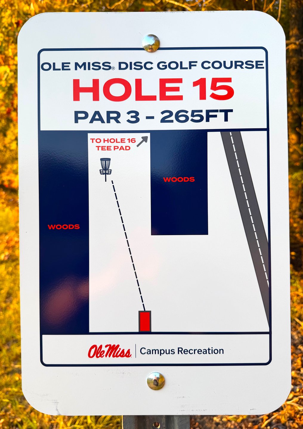 Hole 15 Sign