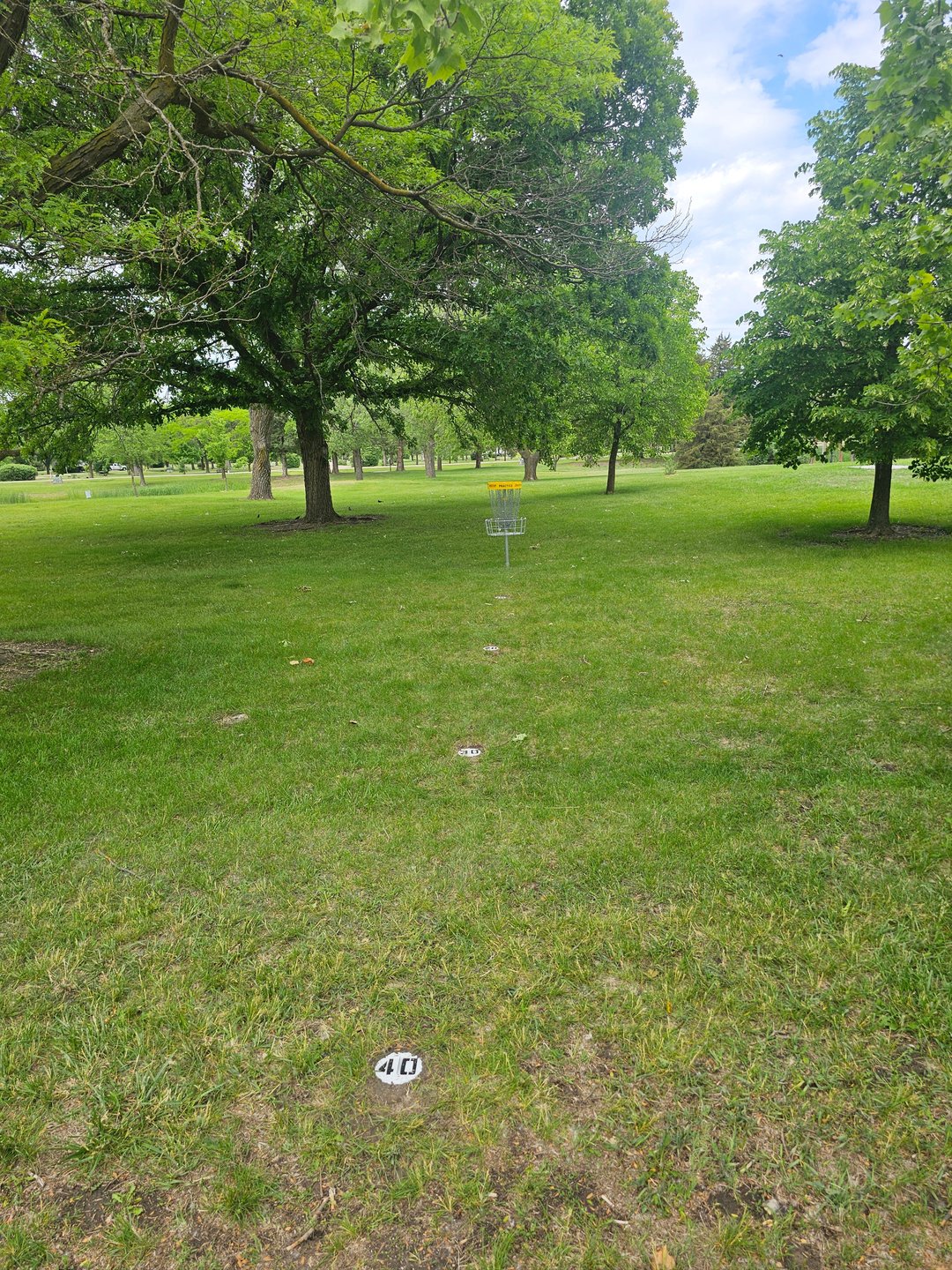 Practice basket distance markers for putting  10' - 40'