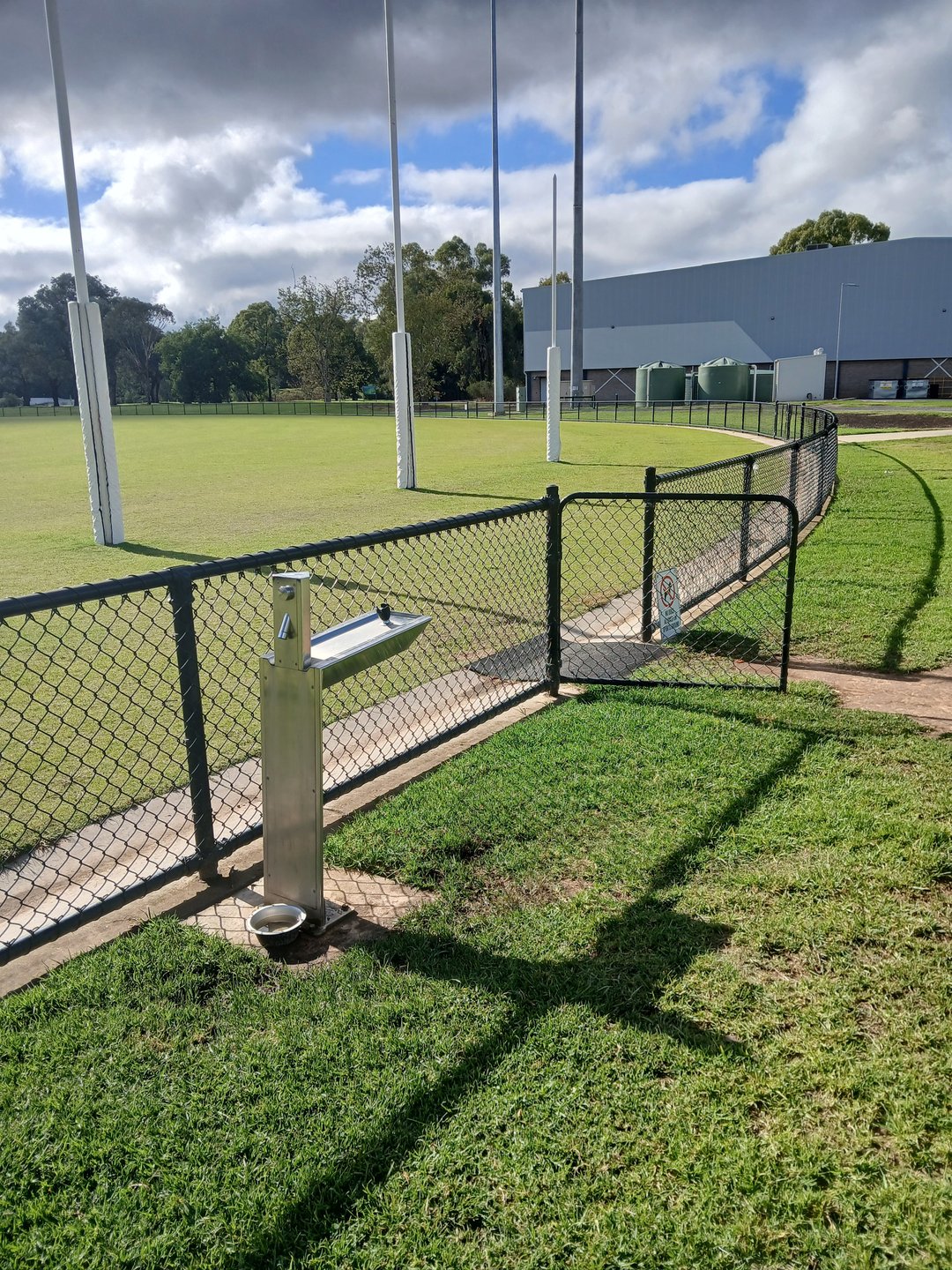 Drinking and dog water available