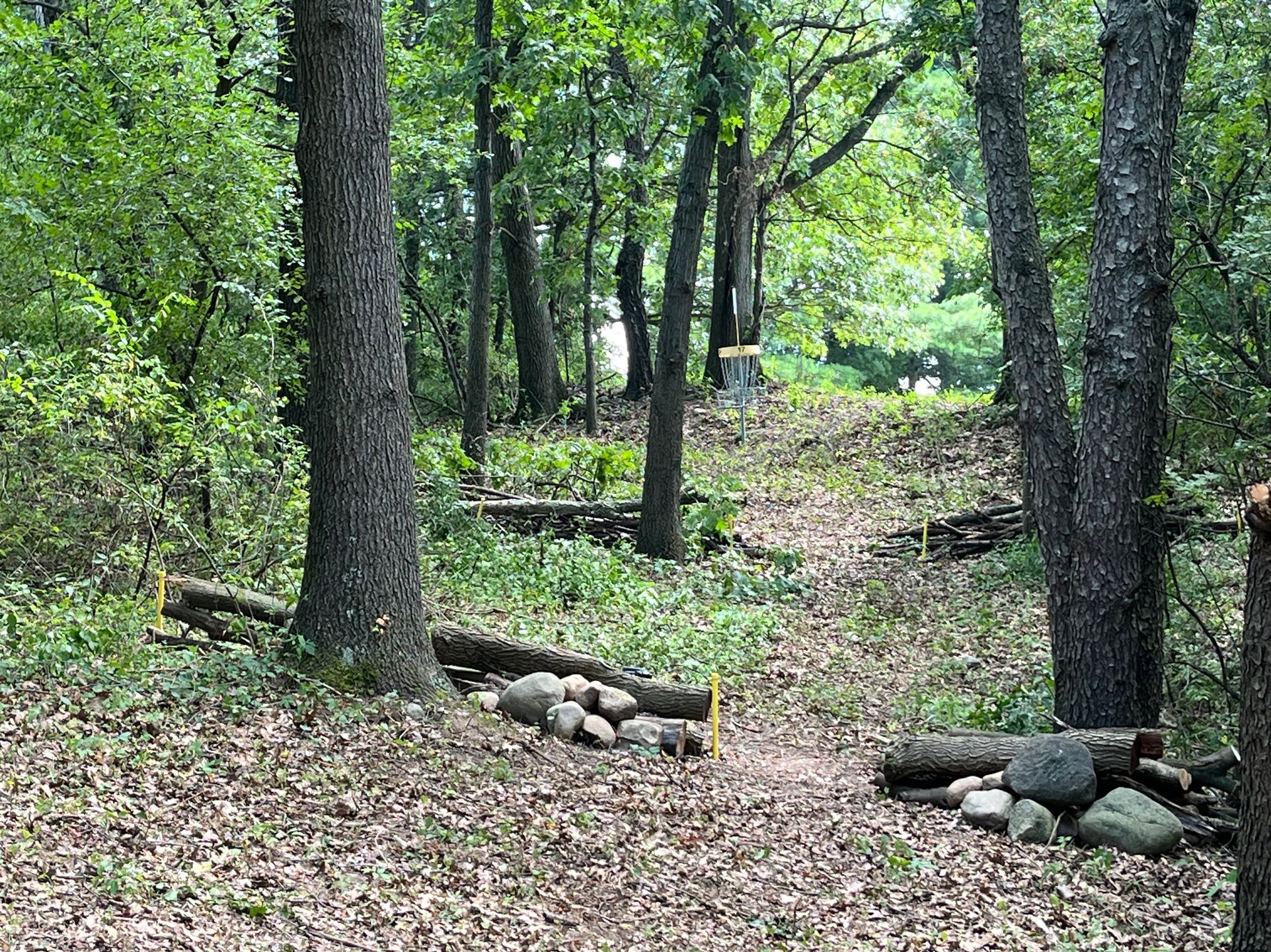 The approach to 17 in the B position.