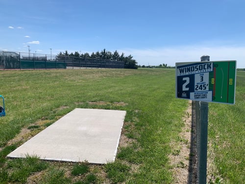 Hole 2 tee.
