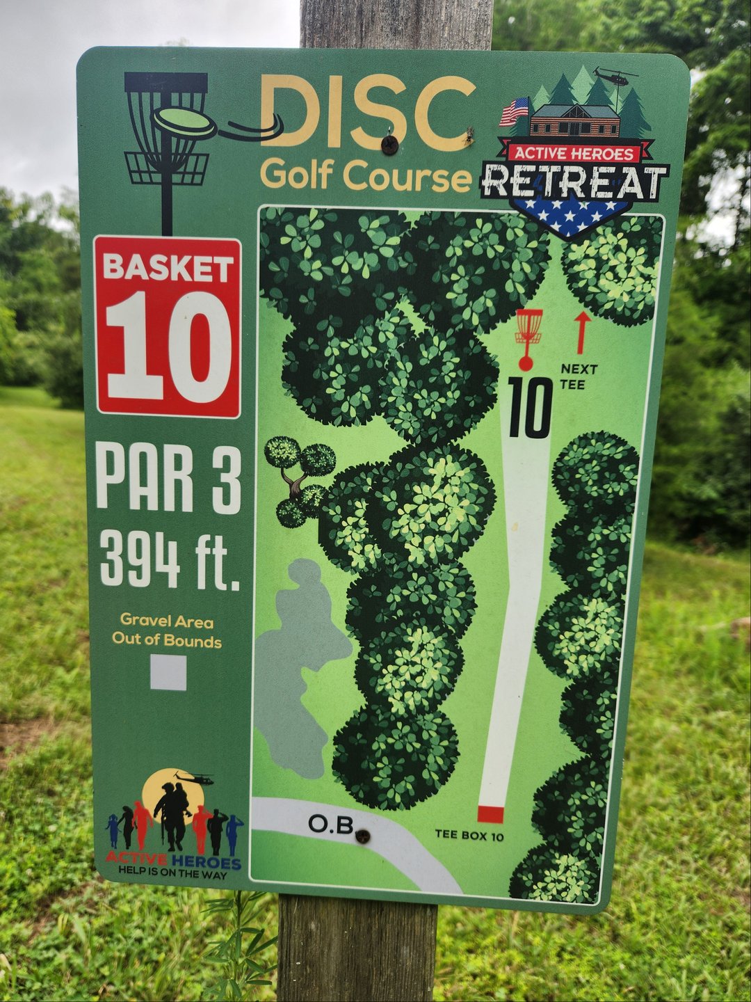 Tee sign
394ft PAR 3