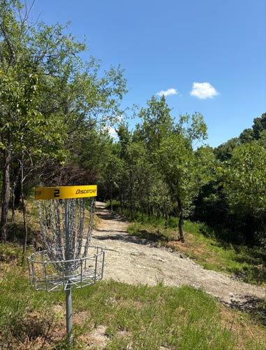 Looking back from the basket.  Watch out for the roll aways!  