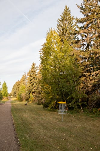 Hole 1's putting green