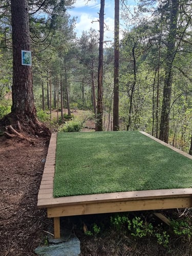 From teepad on hole 2
