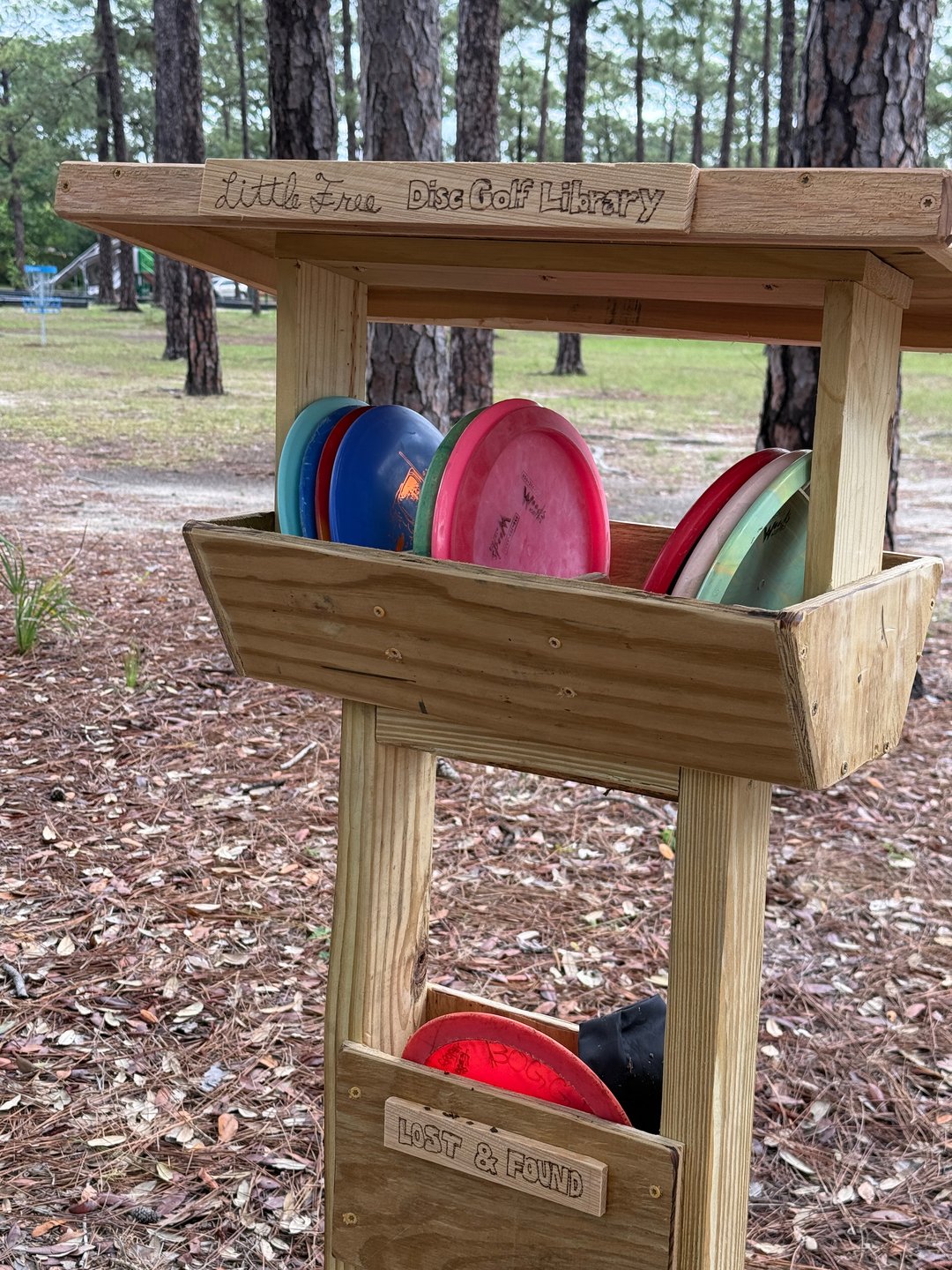 Bring a donation for the neighborhood “Little Free Disc Golf Library”.  If you take a disc please leave a disc…this will help us grow the sport.