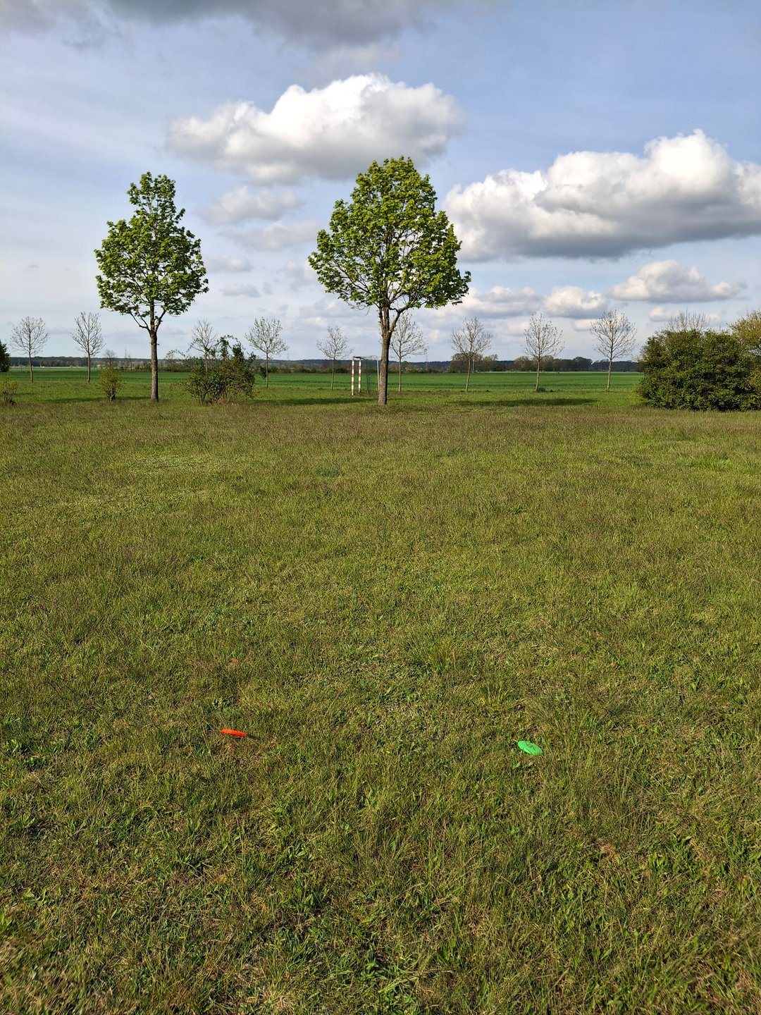 Tee 8
Target: right back Pole from football goal 