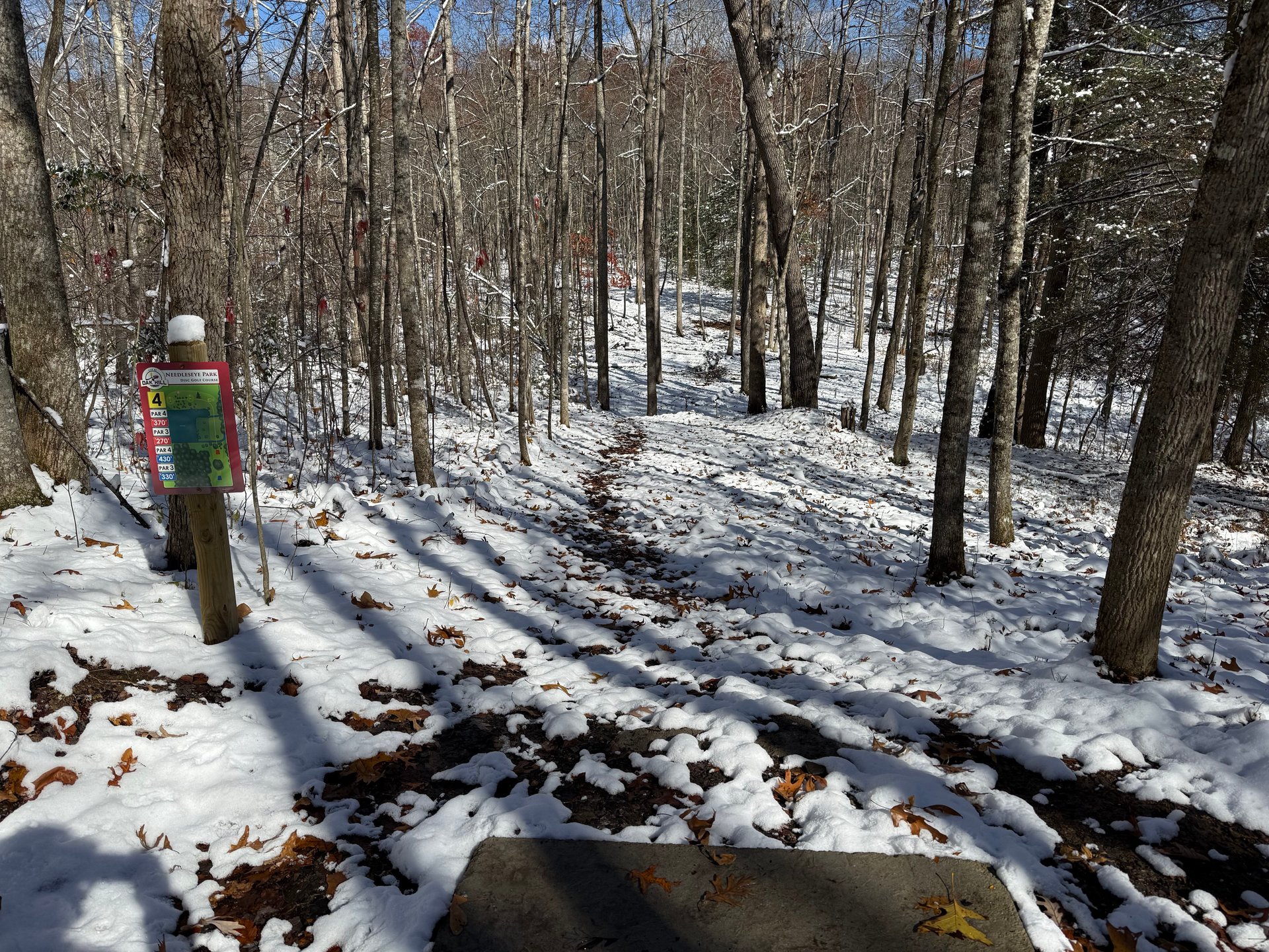 View from the short teepad